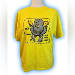 Fruit of the Loom Bright Yellow T-Shirt Fruit of the Loom tag